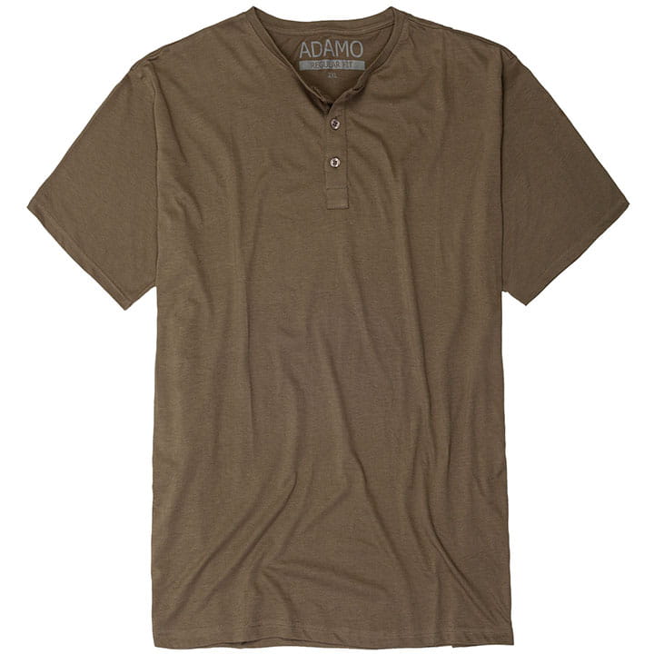 duza meska koszulka t-shirt bez nadruku z guzikami adamo silas 3xl 4xl 5xl 6xl 7xl 8xl 10xl khaki