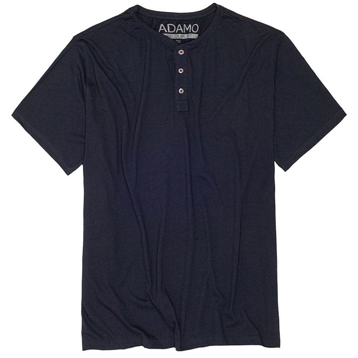 granatowa koszulka z guzikami adamo silas duze rozmiary 3xl 4xl 5xl 6xl