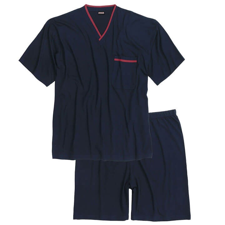 duze pizamy meskie pan plus size wieksze rozmiar 3XL 4XL 5XL 6XL 7XL 8XL krotki spodenki shorty koszulka z krotkim rekawkiem kieszonka wstawki