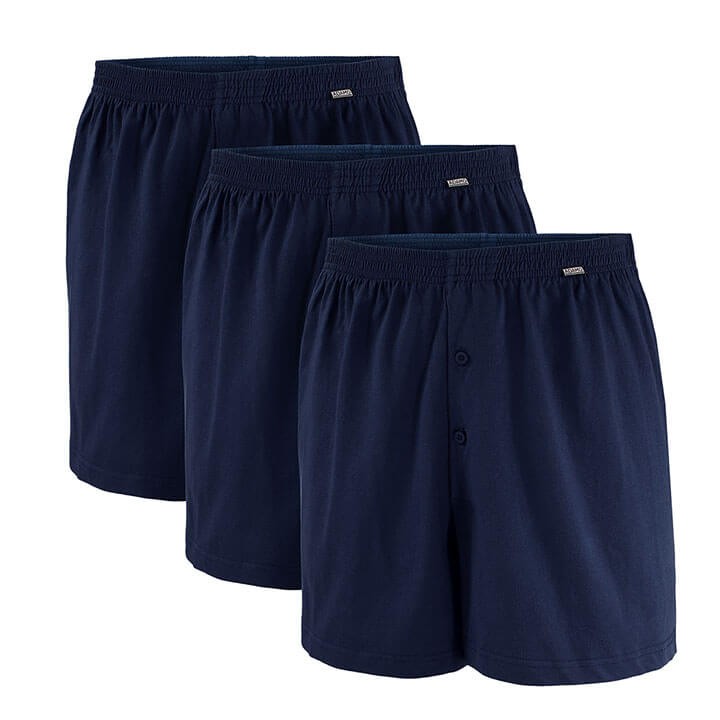 bielizna dla duzych panow plus size lekkie przewiewne luzne bokserki dla mezczyzn duzych gabarytow duze rozmiary granatowe guziki 3XL 4XL 5XL 6XL