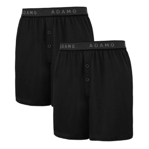 Velké volné pánské boxerky Adamo 129606-700 2 pak černé