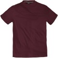 podkoszulek gladki meski z krotkim rekawkiem bordowy wygodny duze rozmiary dla wiekszych panow 3XL 4XL 5XL 6XL 7XL 8XL plus size