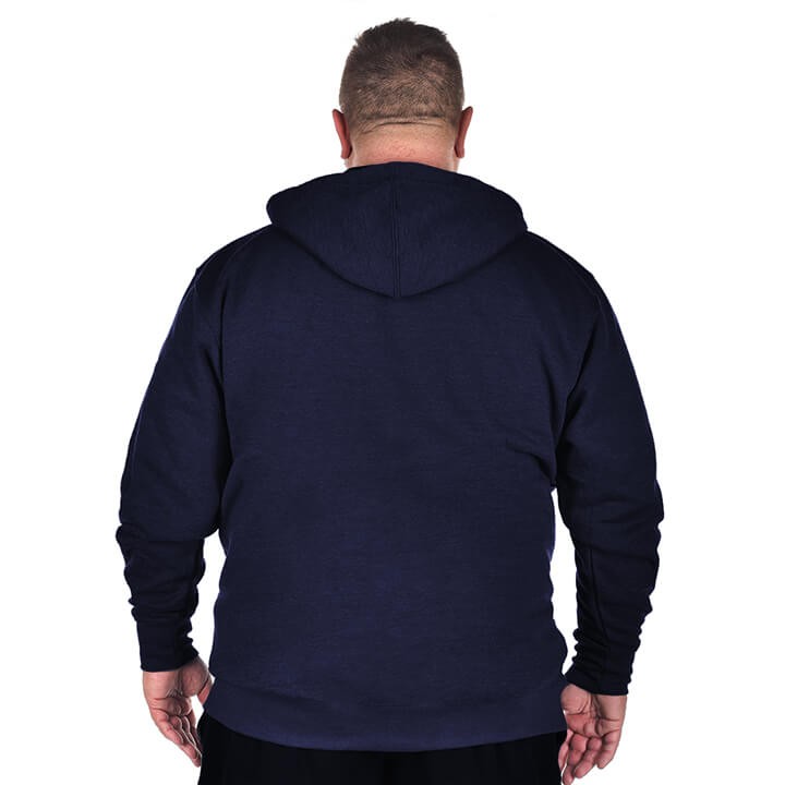 klasyczna granatowa bluza z kapturem dla panow plus size