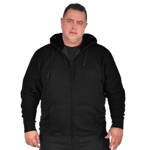 Pánská velká mikina na zip Kam 503H černá