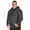bluza z kapturem dla panow plus size modna wygodna ciemno szara