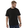 podkoszulek gladki meski z krotkim rekawkiem czarny wygodny duze rozmiary dla wiekszych panow 3XL 4XL 5XL 6XL 7XL 8XL