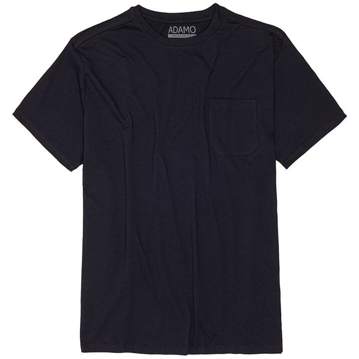 koszulka z krotkim rekawem dla duzych mezczyzn plus size 3XL 4XL 5XL 6XL 7XL 8XL 10XL gladka z kieszonka modna wygodna makowa Adamo facet z brzuszkiem duzy mezczyzna