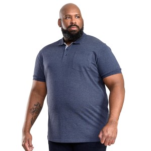 Velká pánská polokošile Duke D555 Grant denim tmavě modrá
