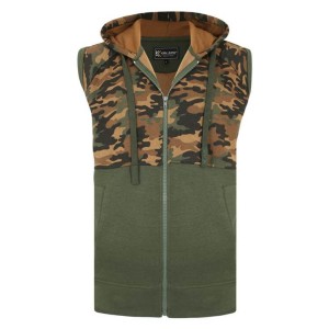 Kam 7039 khaki moro mikina bez rukávů