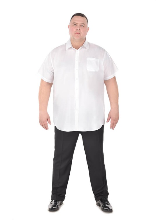 koszula biala z krotkim rekawem duze rozmiary 2XL 3XL
