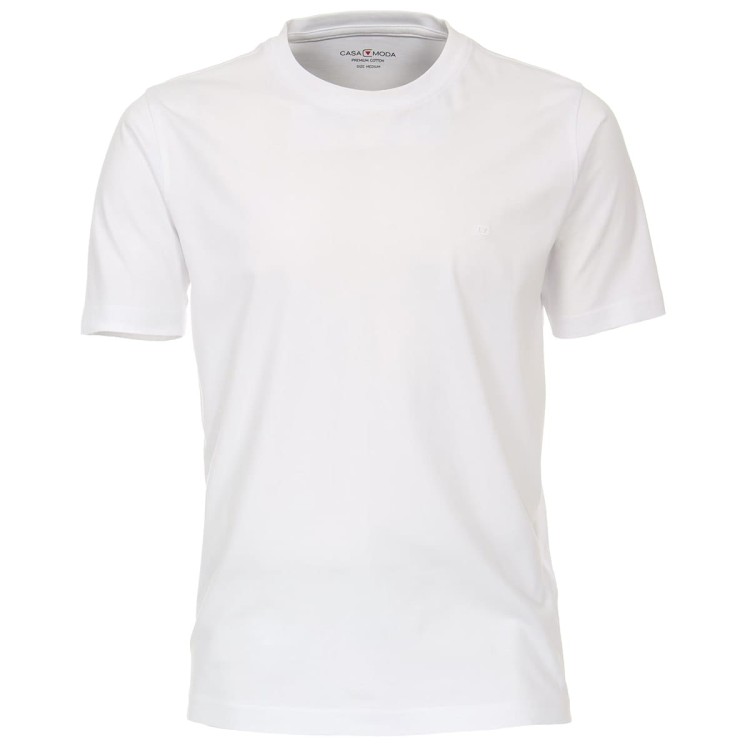 bialy gladki t-shirt meski