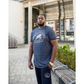 t-shirt dla mezczyzn z brzuszkiem Bethnal granatowy