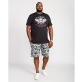 meski duzy t-shirt czarny